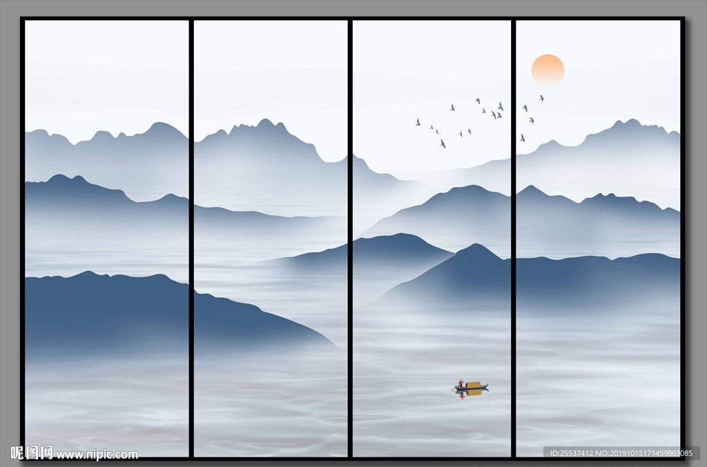 意境水墨山水