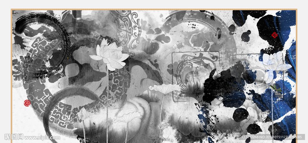 古典荷花画