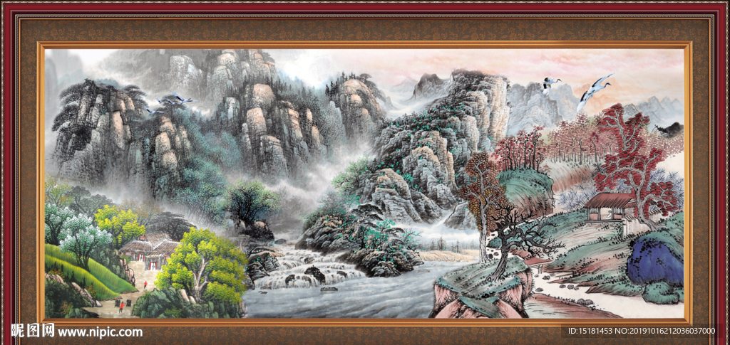 客厅山水画