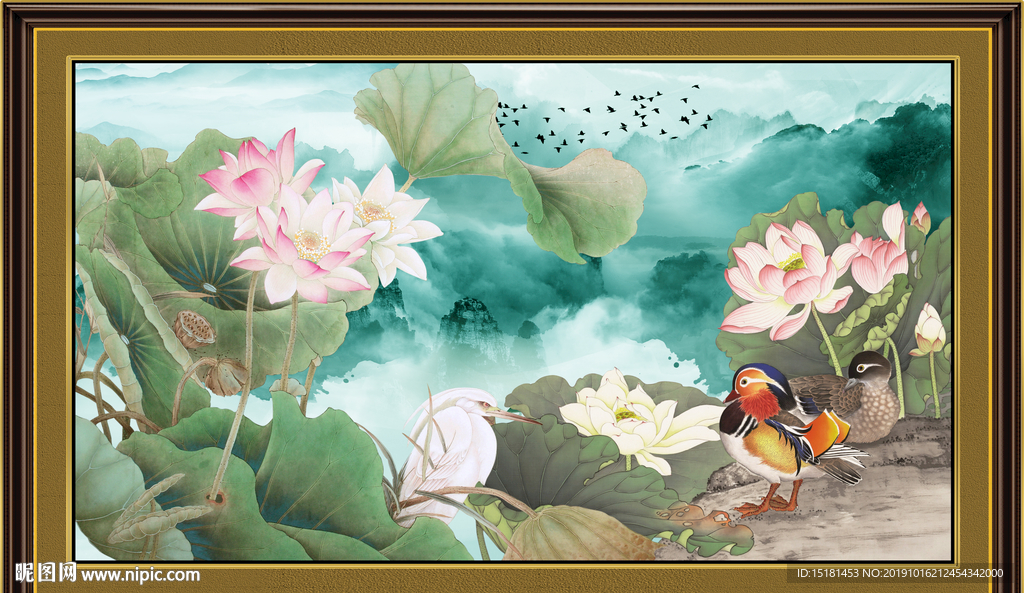 荷花图