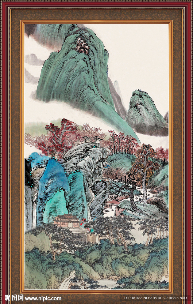 大厅山水画
