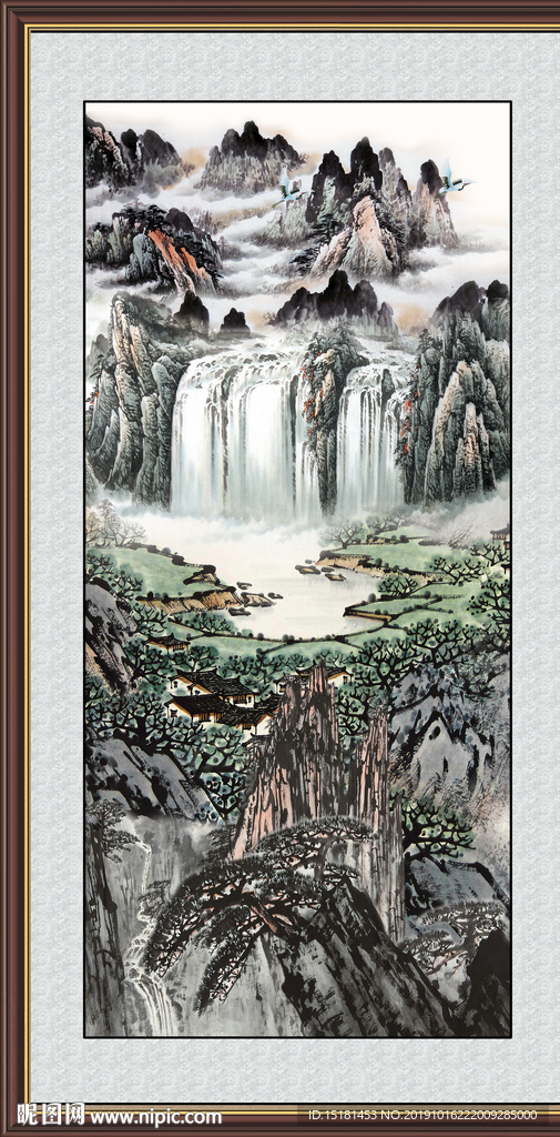 大厅山水画