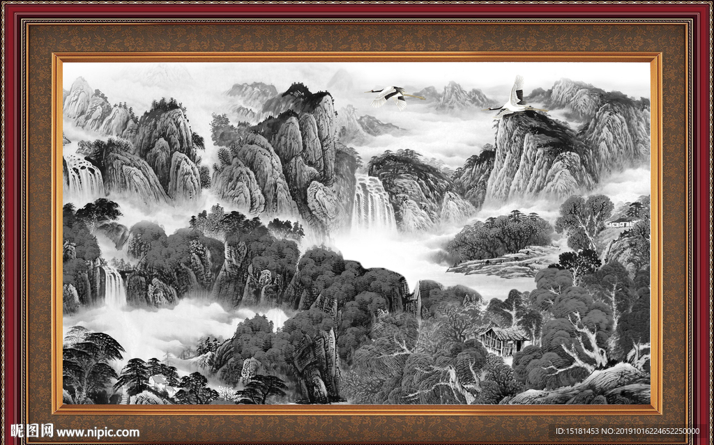 大厅山水画