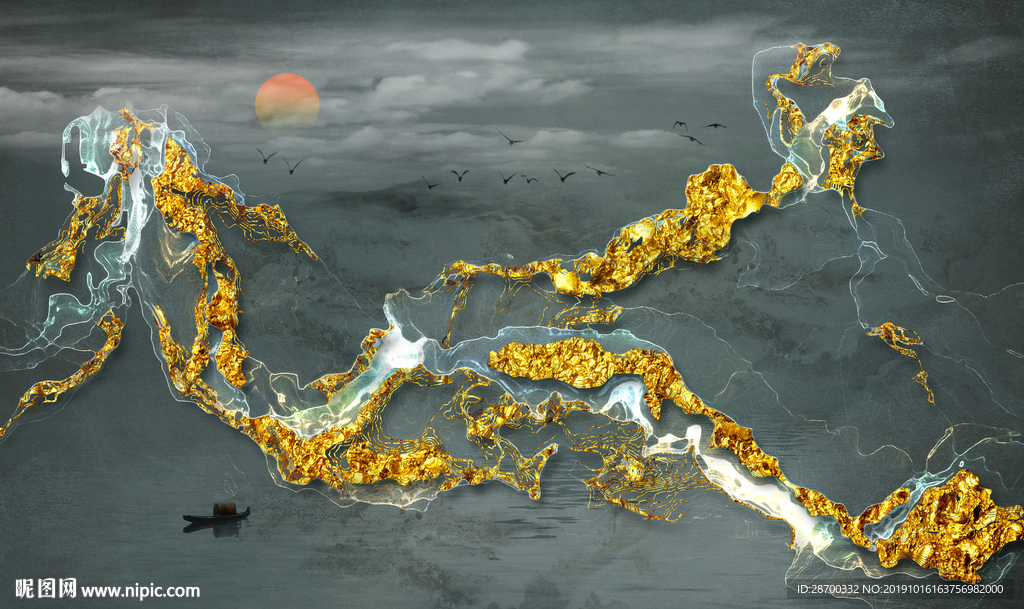 高端水墨山水画