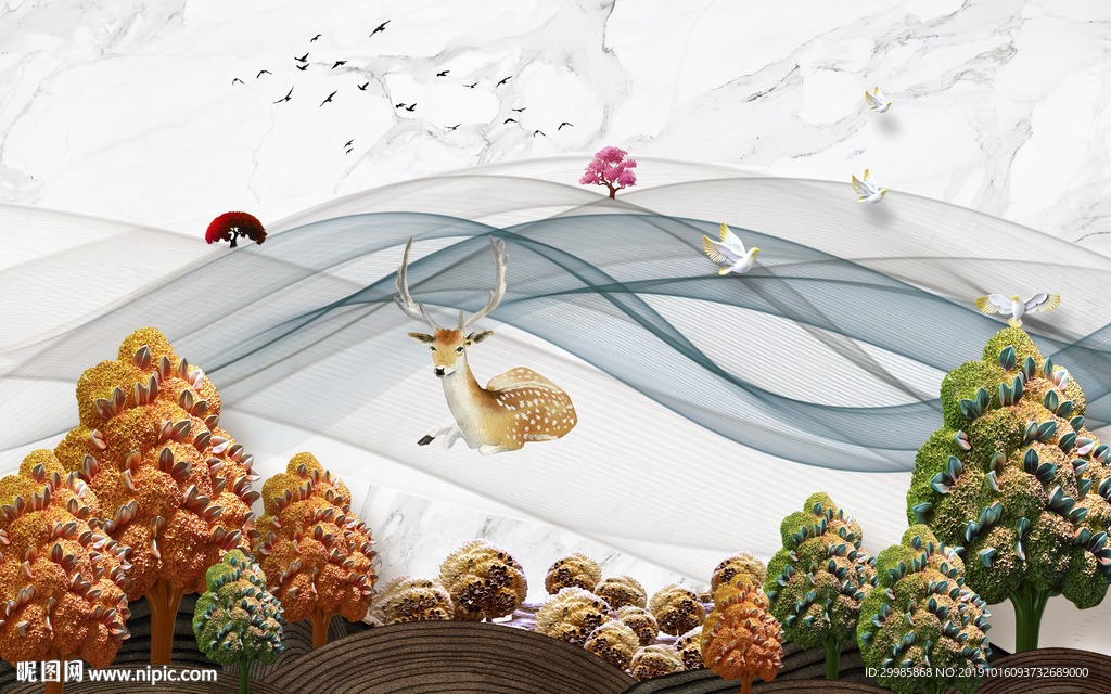 立体欧式高清画 TIF分层