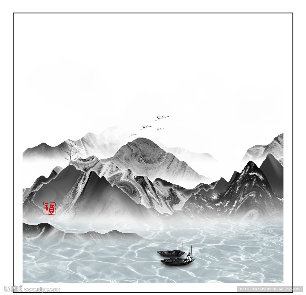 客厅山水画