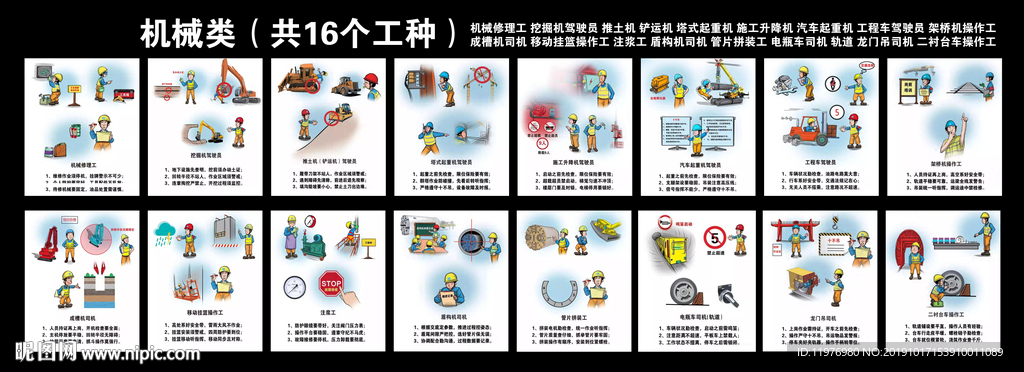 机械类（共16个工种）