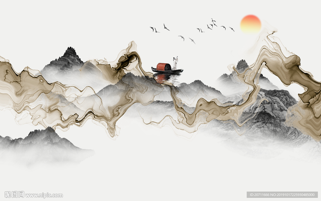 意境山水画