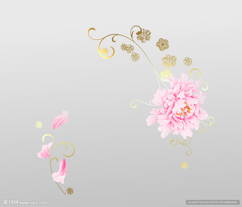 手绘花
