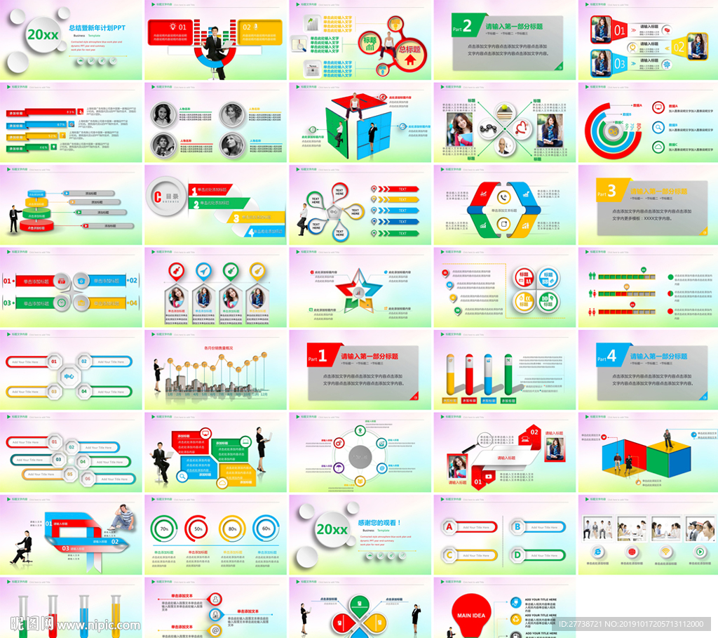 年终总结工作报告经营分析PPT