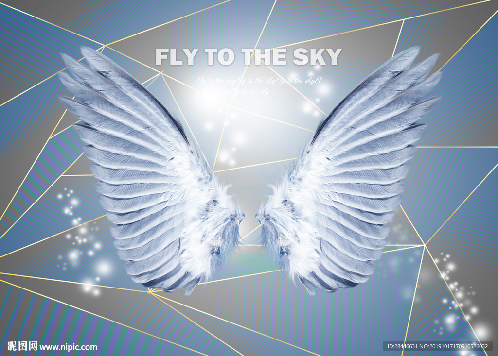 翅膀背景墙拍照墙