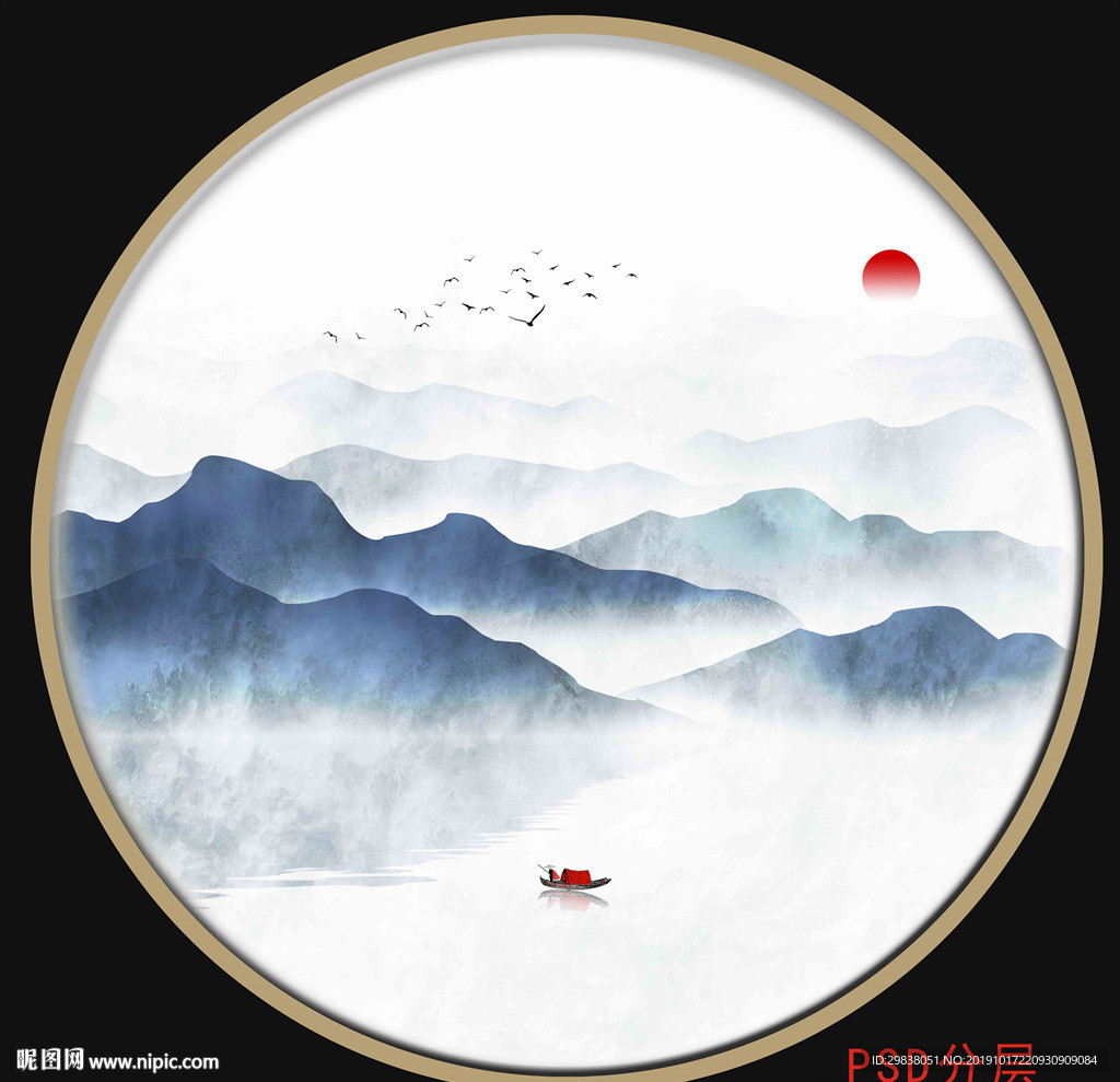 禅意水墨画