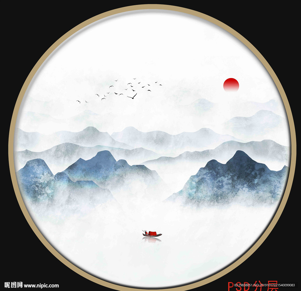 圆形装饰画