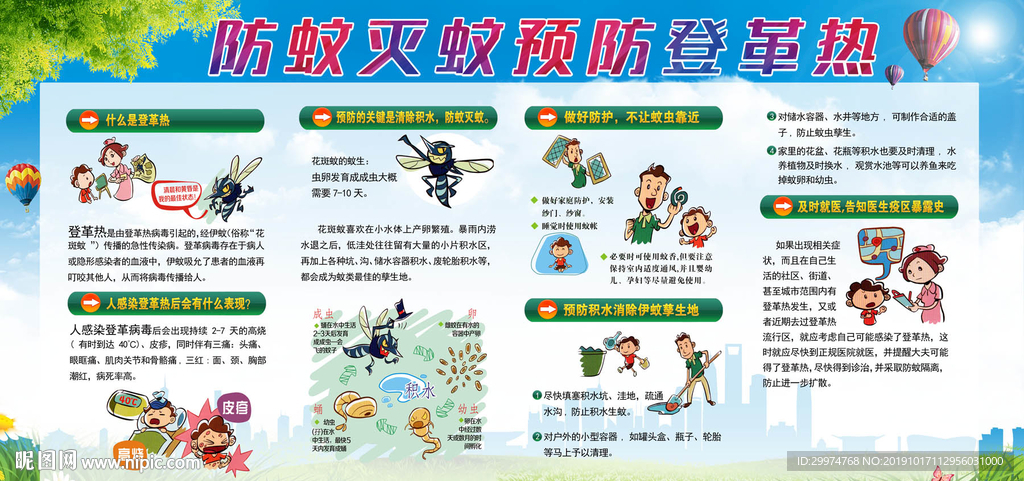 预防登革热展板