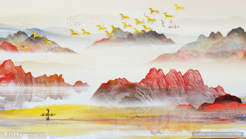 抽象油画