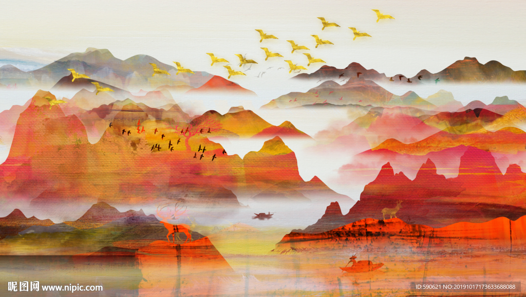 抽象油画