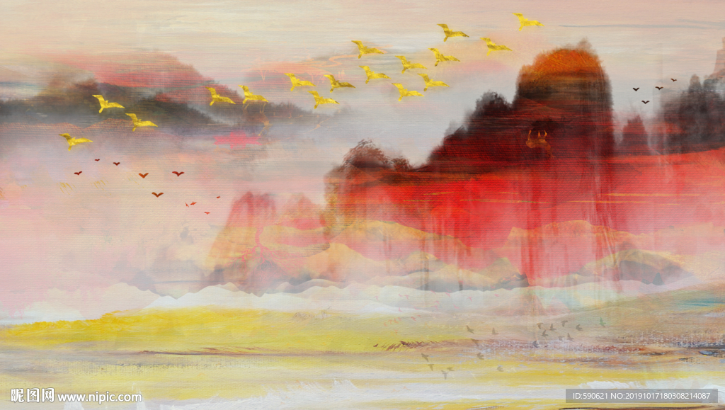 抽象油画