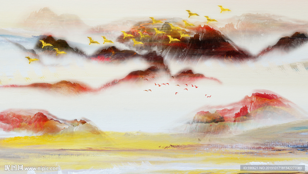 抽象油画
