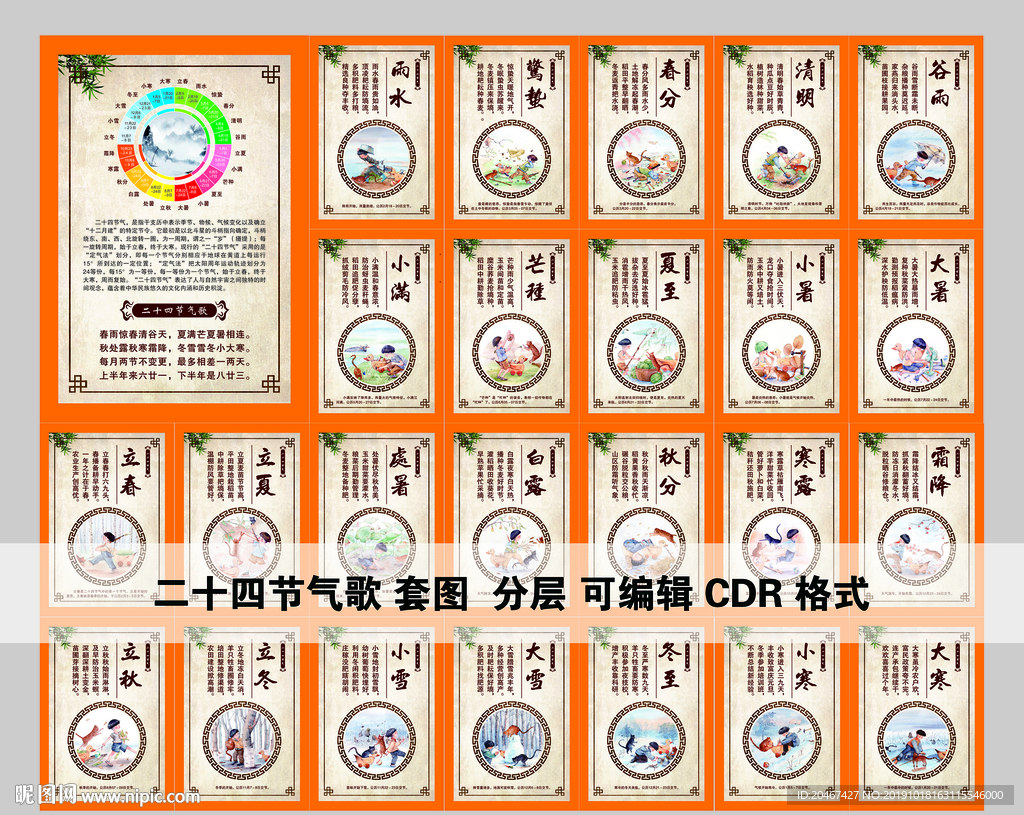 二十四节气展板