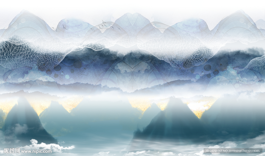 抽象山水