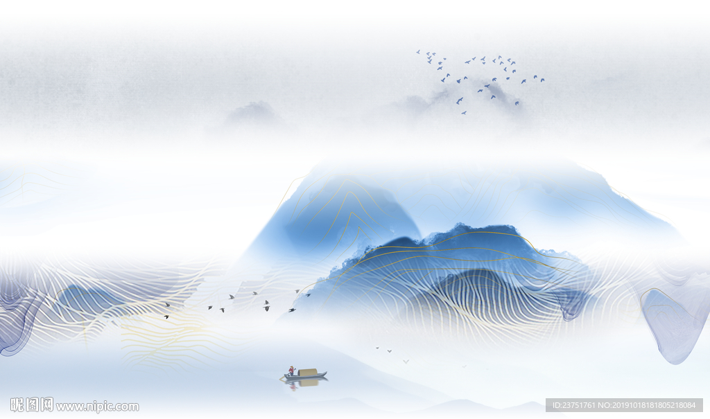 抽象山水