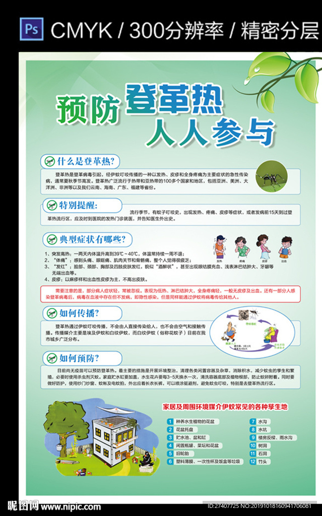 登革热预防海报
