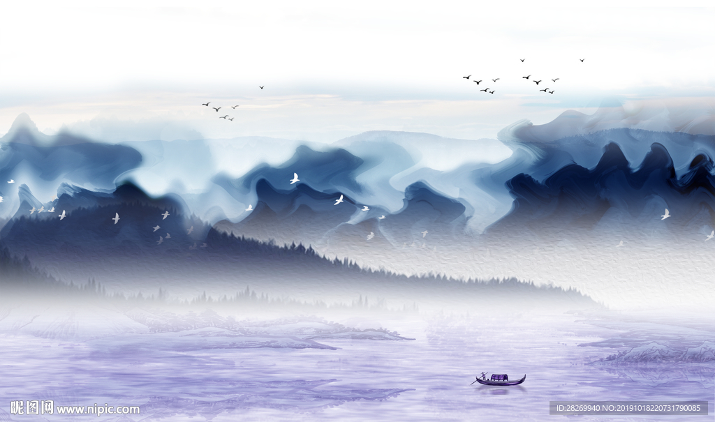 抽象山水