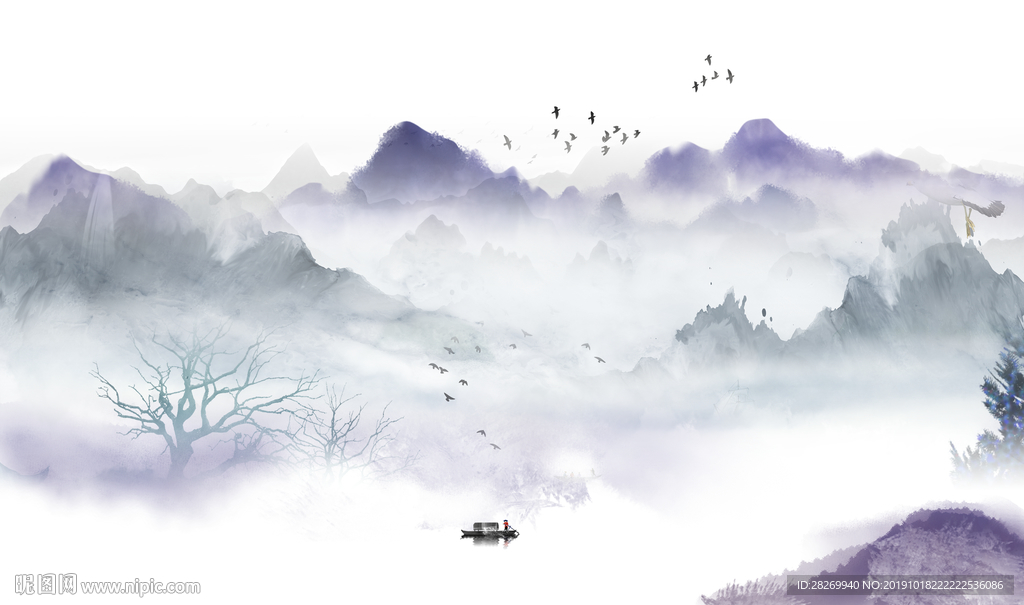 抽象山水