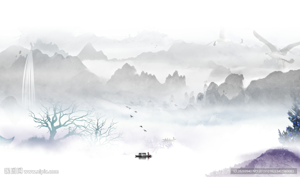 抽象山水