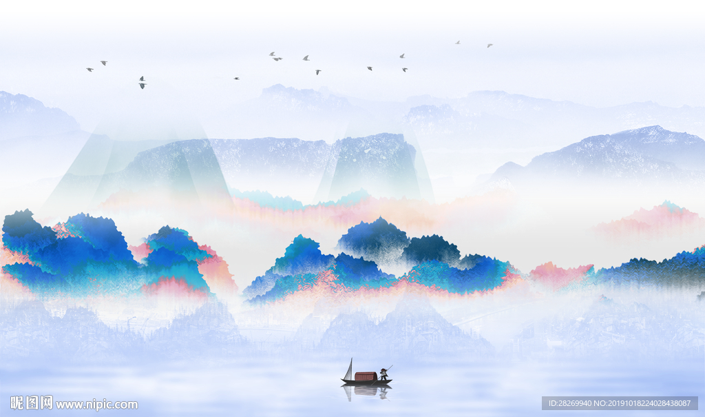 抽象山水