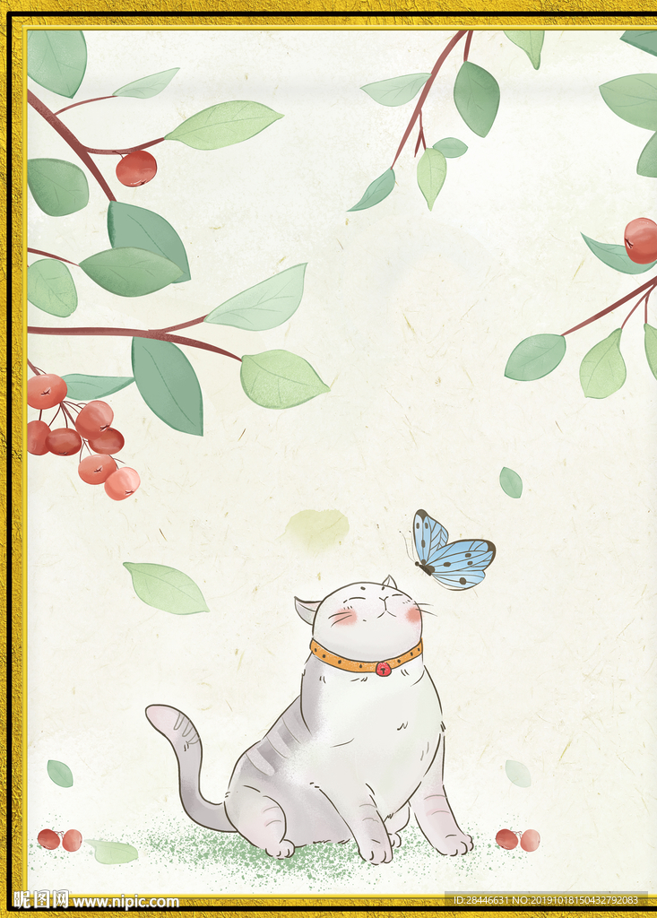 小清新猫咪装饰画