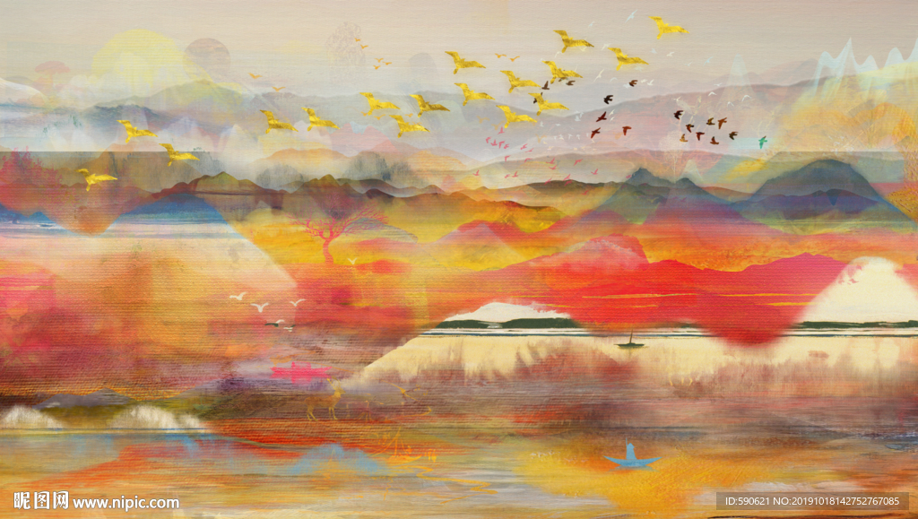 抽象油画