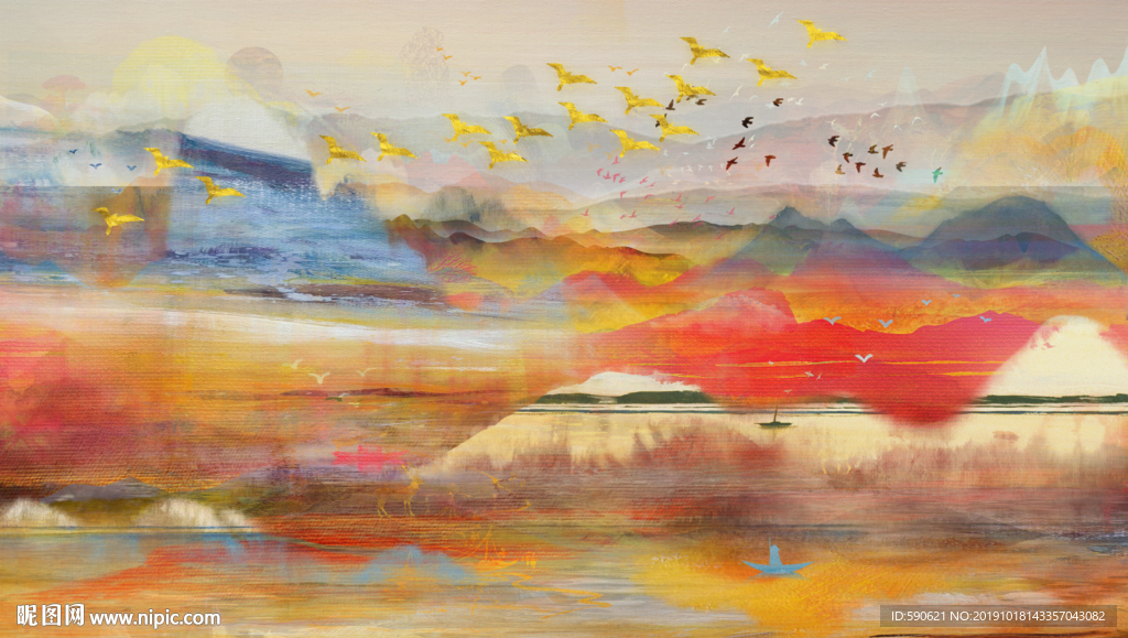 抽象油画