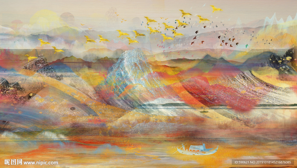 抽象油画