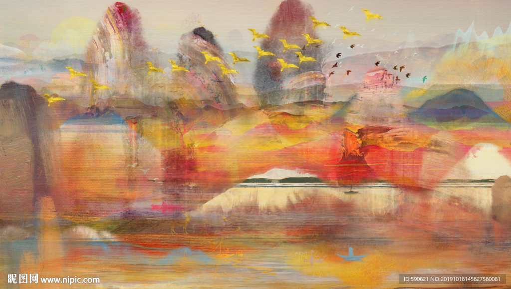 抽象油画