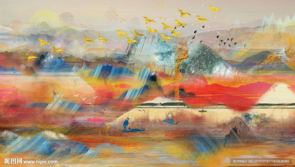 抽象油画