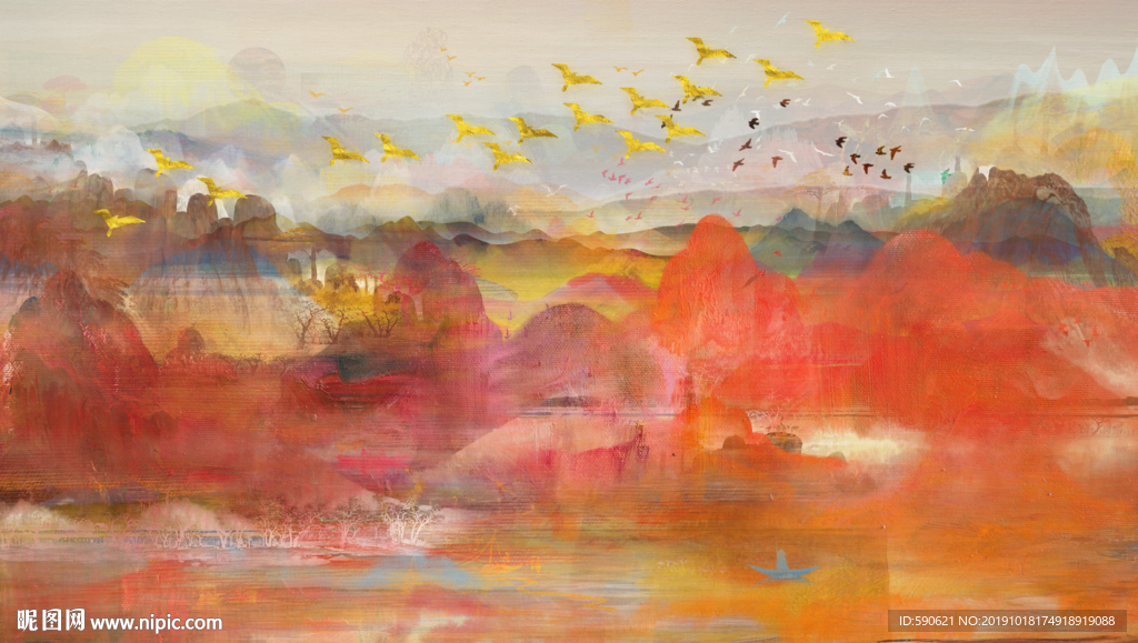 抽象油画