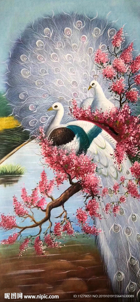 孔雀装饰画