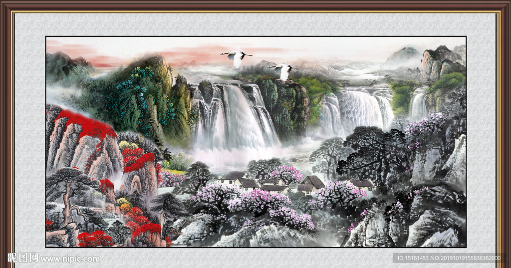 大厅山水画