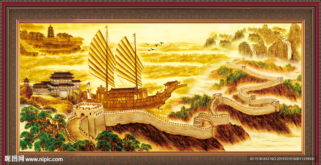 大厅山水画