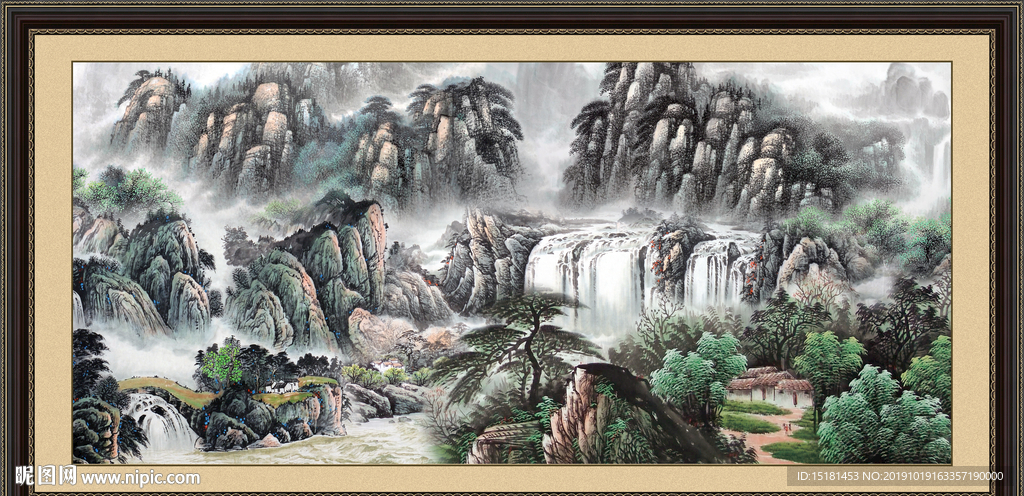 巨幅山水画