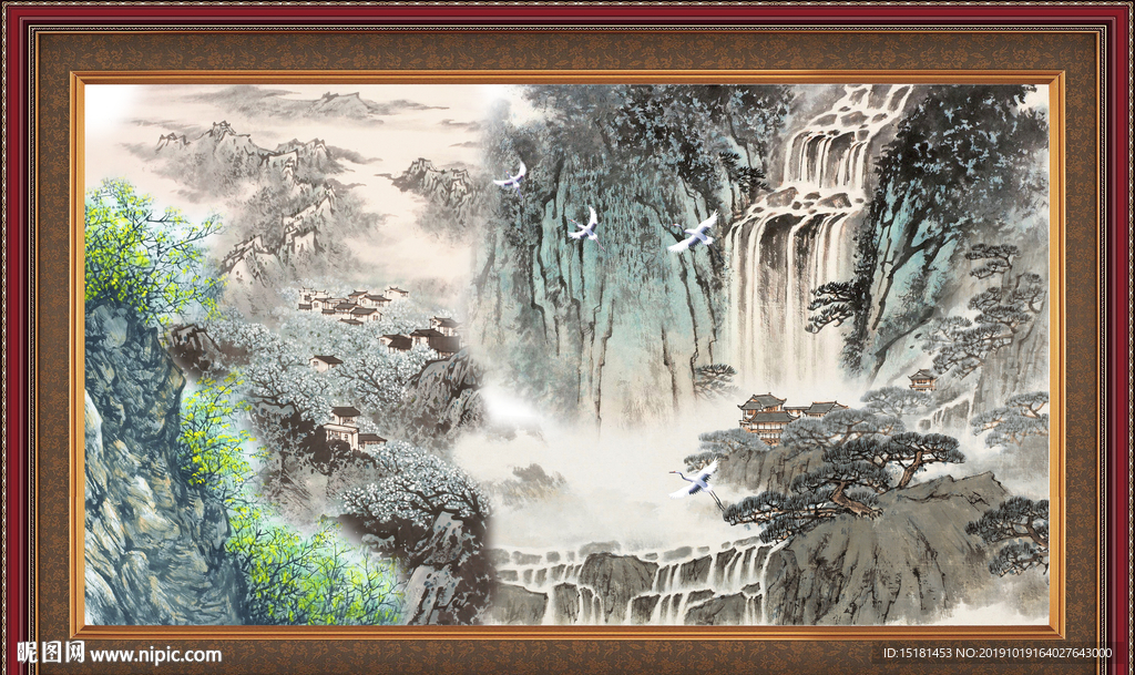 大厅山水画