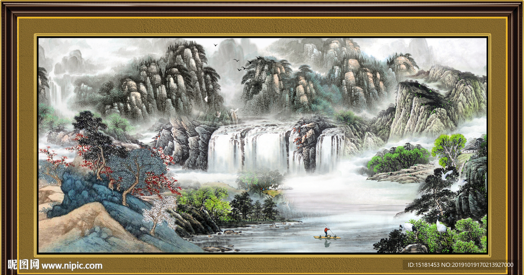 大厅山水画