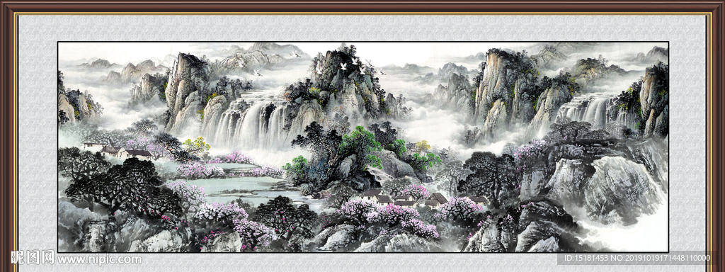 大厅山水画