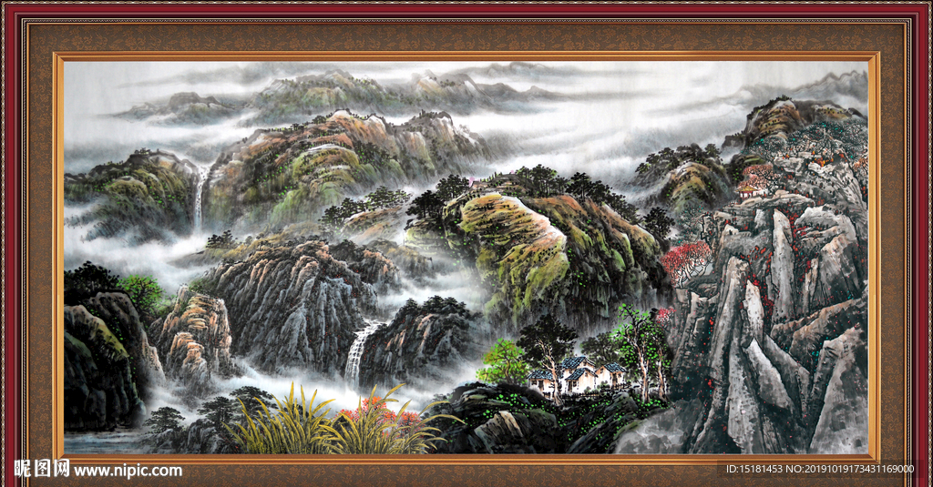 巨幅山水画