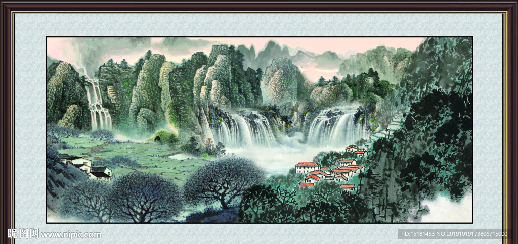 巨幅山水画