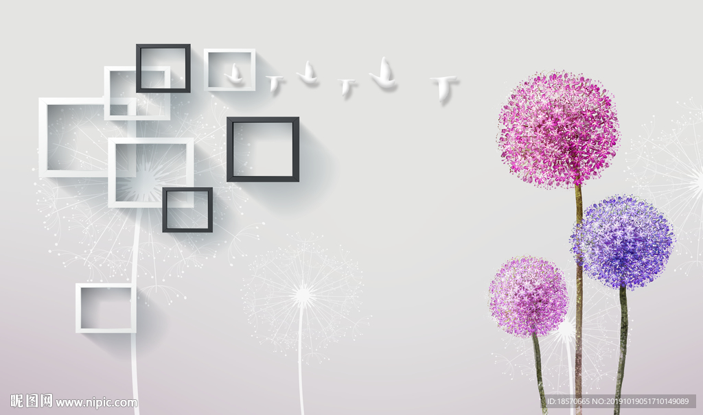 欧式3D电视背景墙