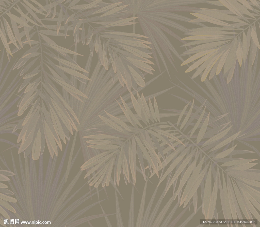 北欧风格芭蕉叶树叶