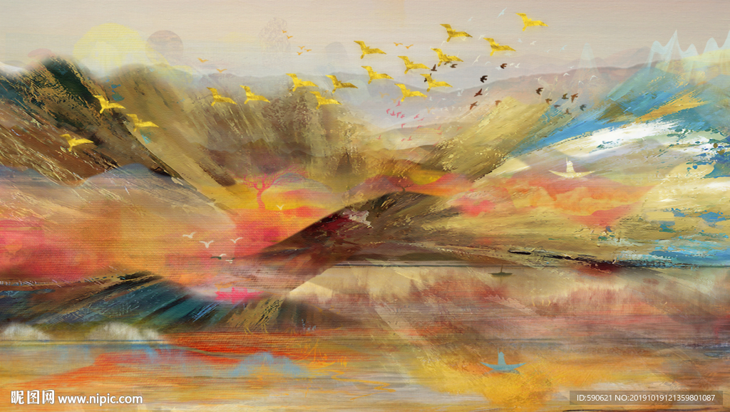 抽象油画