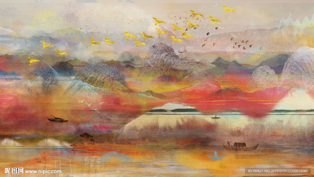 抽象油画